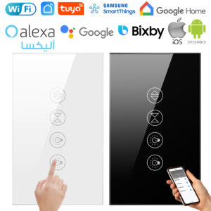 مفتاح أباجور لمس مع كبستين إضاءة سمارت Avatto